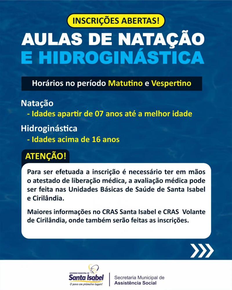 Inscrições abertas!✅