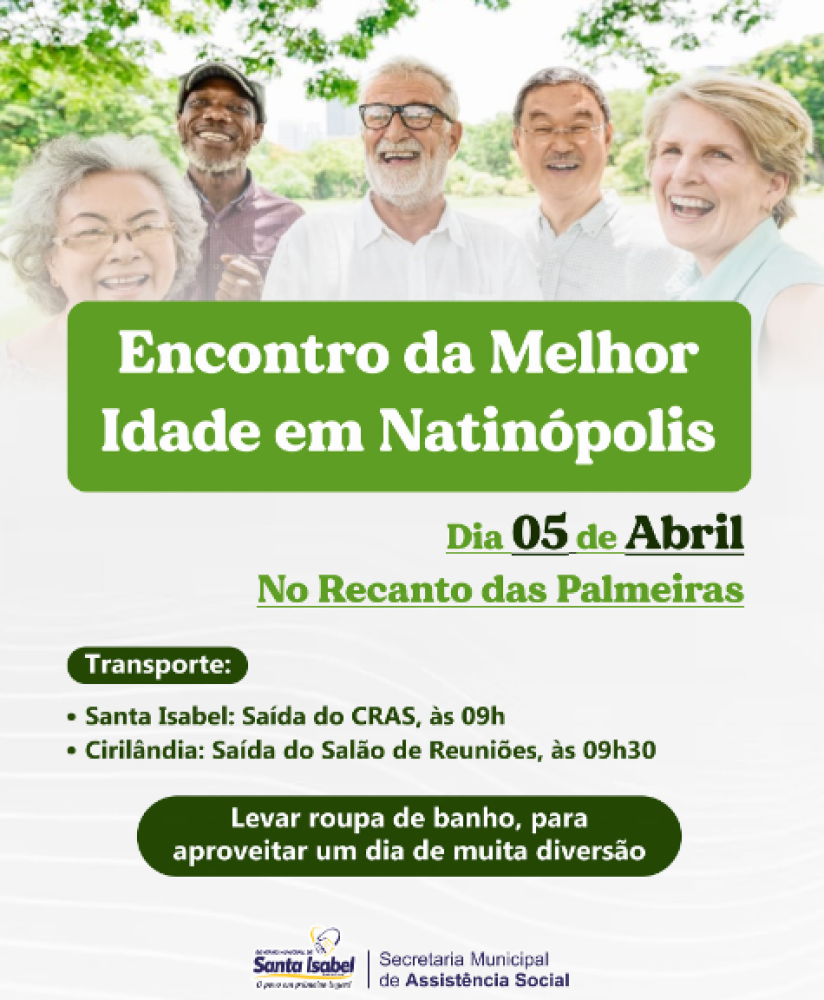 Encontro da melhor idade em Natinópolis✅