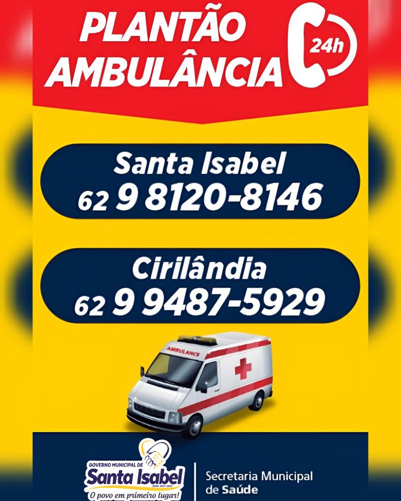 Plantão Ambulância ✅