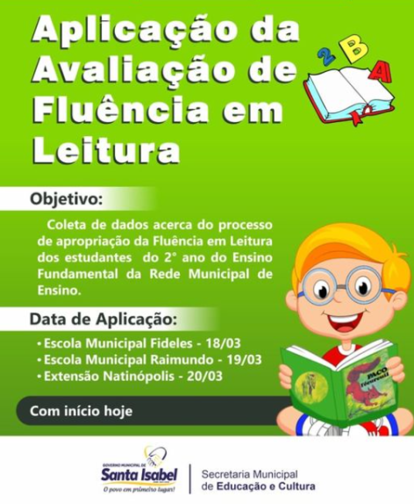 Aplicação da Avaliação de Fluência em Leitura✅